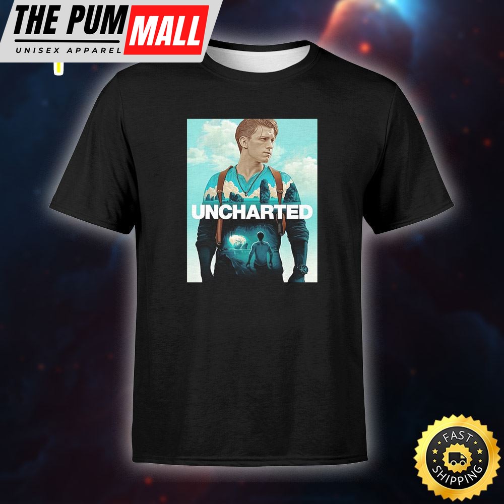 Tom Holland Uncharted Poster T-Shirt