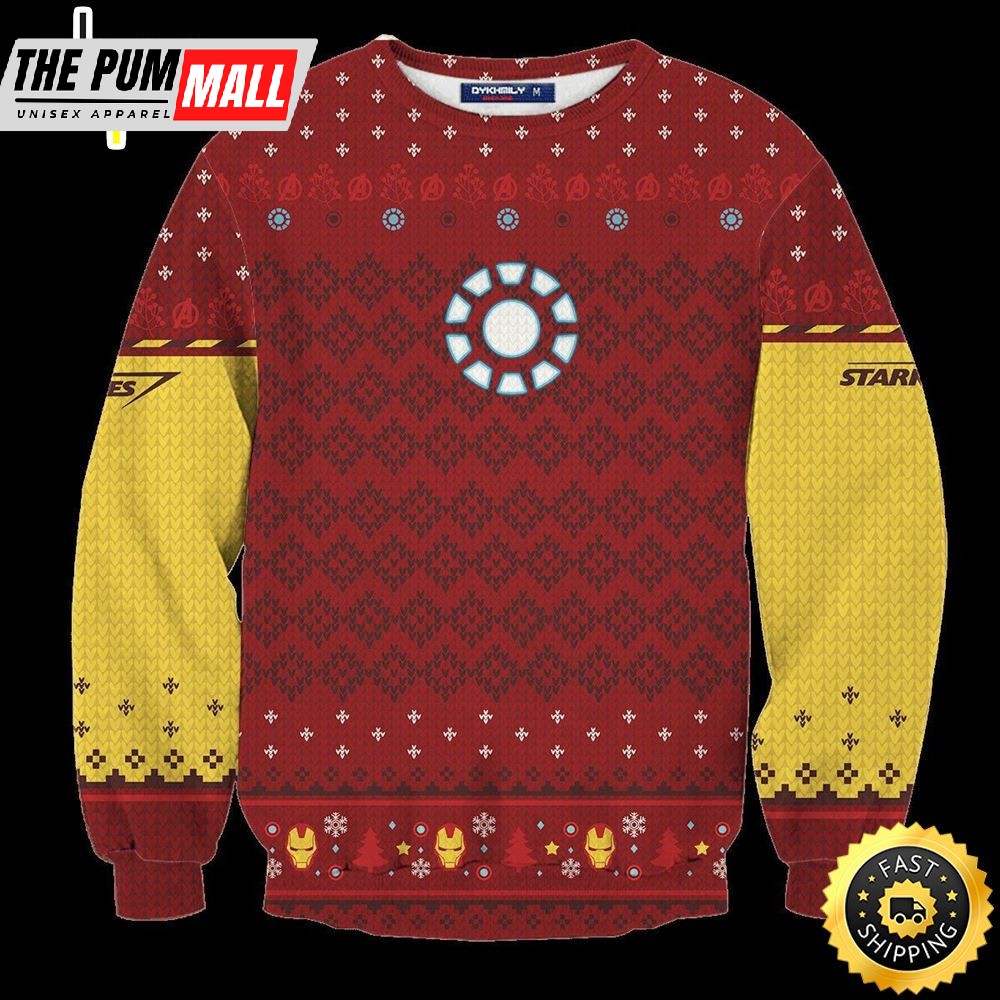 Tony Stark Iron Man Marvel Movie Marvel Christmas Sweater