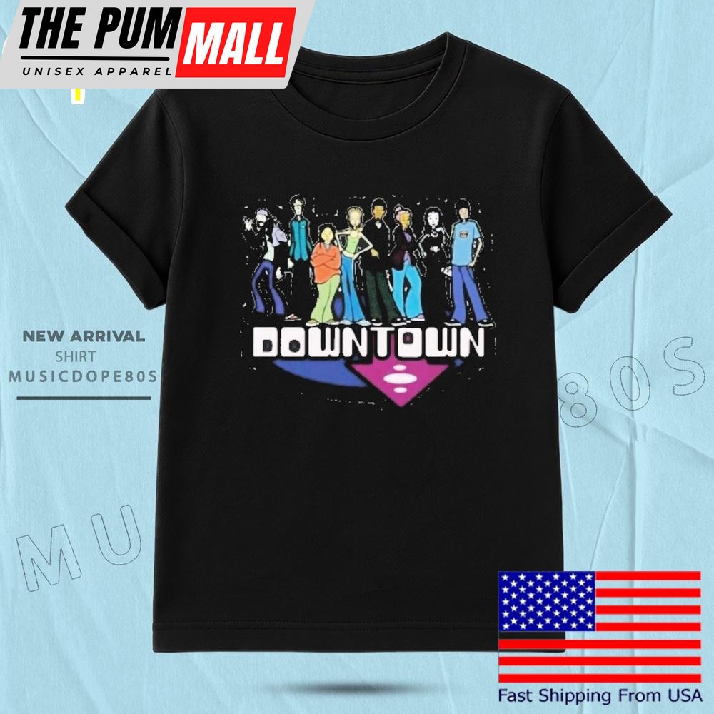 Top Mtv Downtown Logo T Shirt