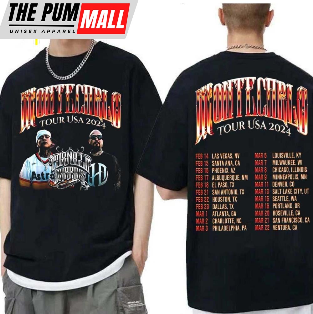 Tornillo x Dharius Montecarlo Tour Usa 2024 T-Shirt