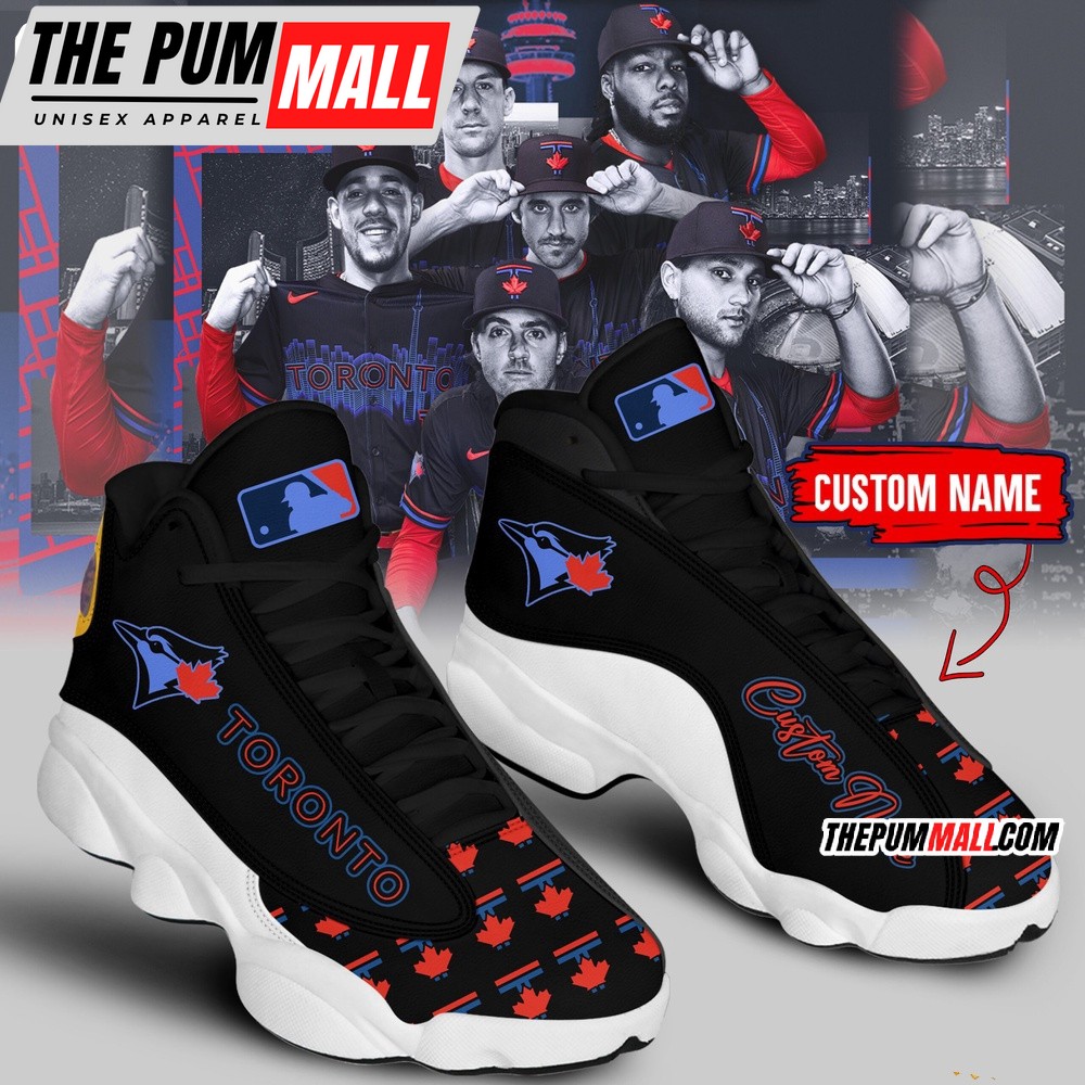 Toronto Blue Jays Baseball Team City Connect Air Jd 13 Sneaker Shoes