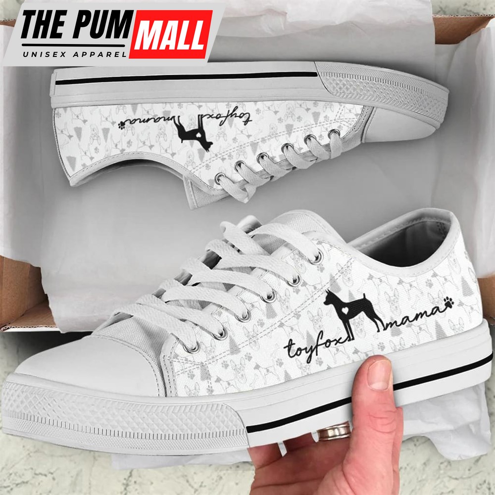 Toy Fox Terrier Low Top – Dog Walking Shoes Men Women – Dog Memorial Gift