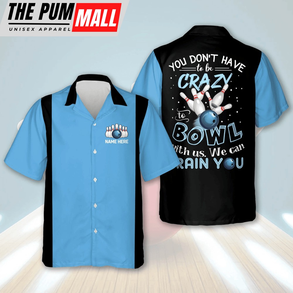 Train & Have Fun in Custom Hawaiian Bowling Shirt – Personalized Name