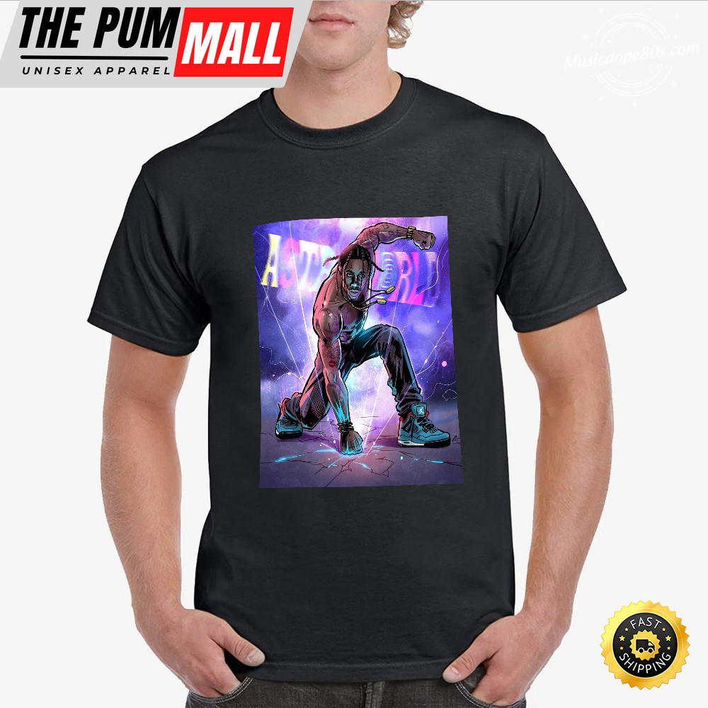 Travis Scott Astroworld Festival Unisex Black T-shirt