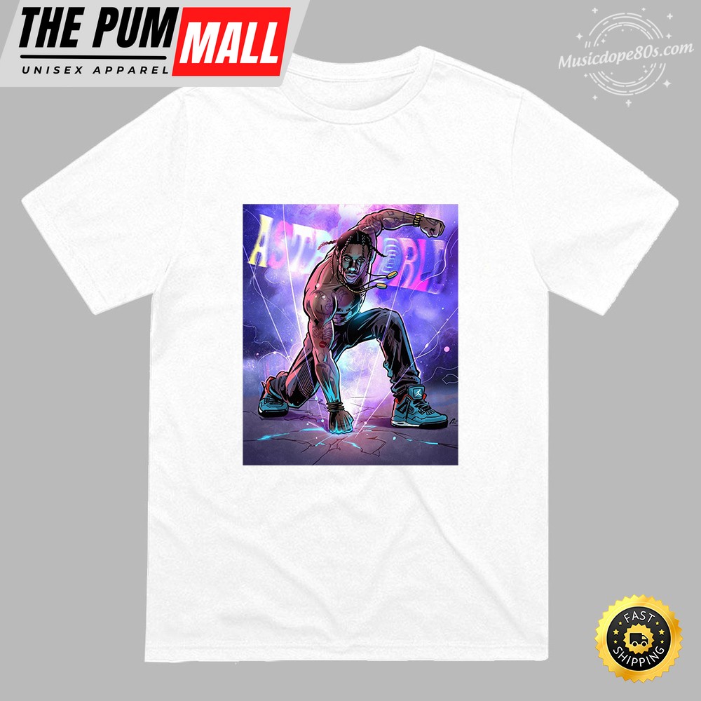 Travis Scott Astroworld Festival Unisex White T-shirt