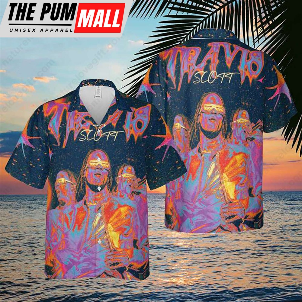 Travis Scott On Galaxy Painting Style Hawaiian Shirt