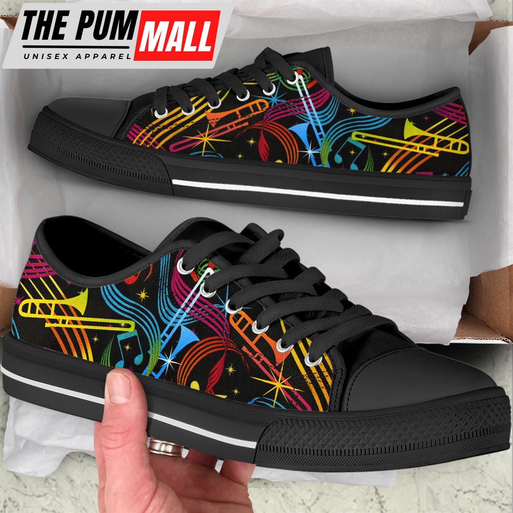 trombone-fabric-color-low-top-music-shoes-fashionable-casual-shoes-gift-for-ad-3ueox90a Trombone Fabric Color Low Top Music Shoes – Fashionable Casual Shoes Gift For Adults
