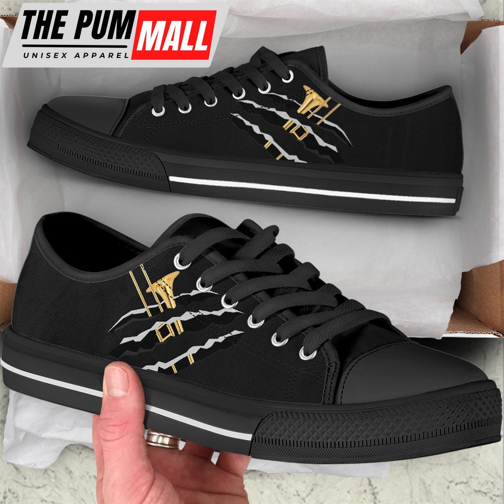 trombone-scratch-low-top-music-shoes-trendy-fashion-casual-shoes-gift-for-adul-6x4pppmr Trombone Scratch Low Top Music Shoes – Trendy Fashion Casual Shoes Gift For Adults – Sneaker For Walking