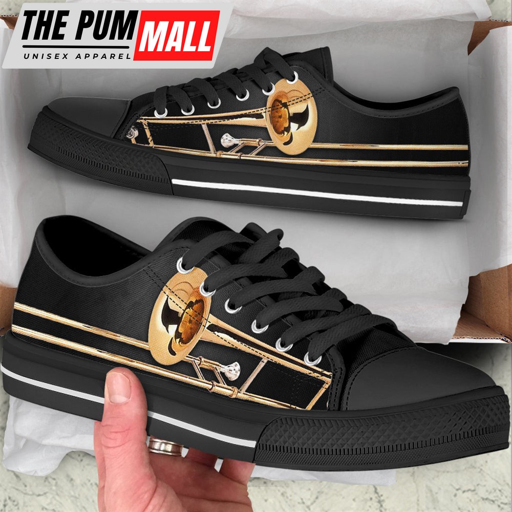 trombone-shortcut-low-top-music-shoes-fashionable-low-top-casual-shoes-gift-fo-8rlggird Trombone Shortcut Low Top Music Shoes – Fashionable Low Top Casual Shoes Gift For Adults – Sneaker For Walking