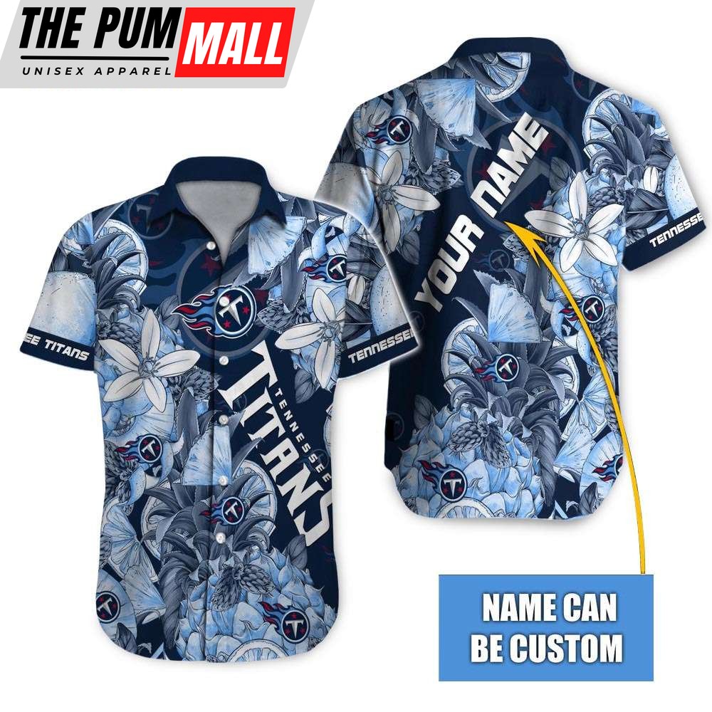 Tropical Fruit Tennessee Titans Personalized Hawaiian Shirt