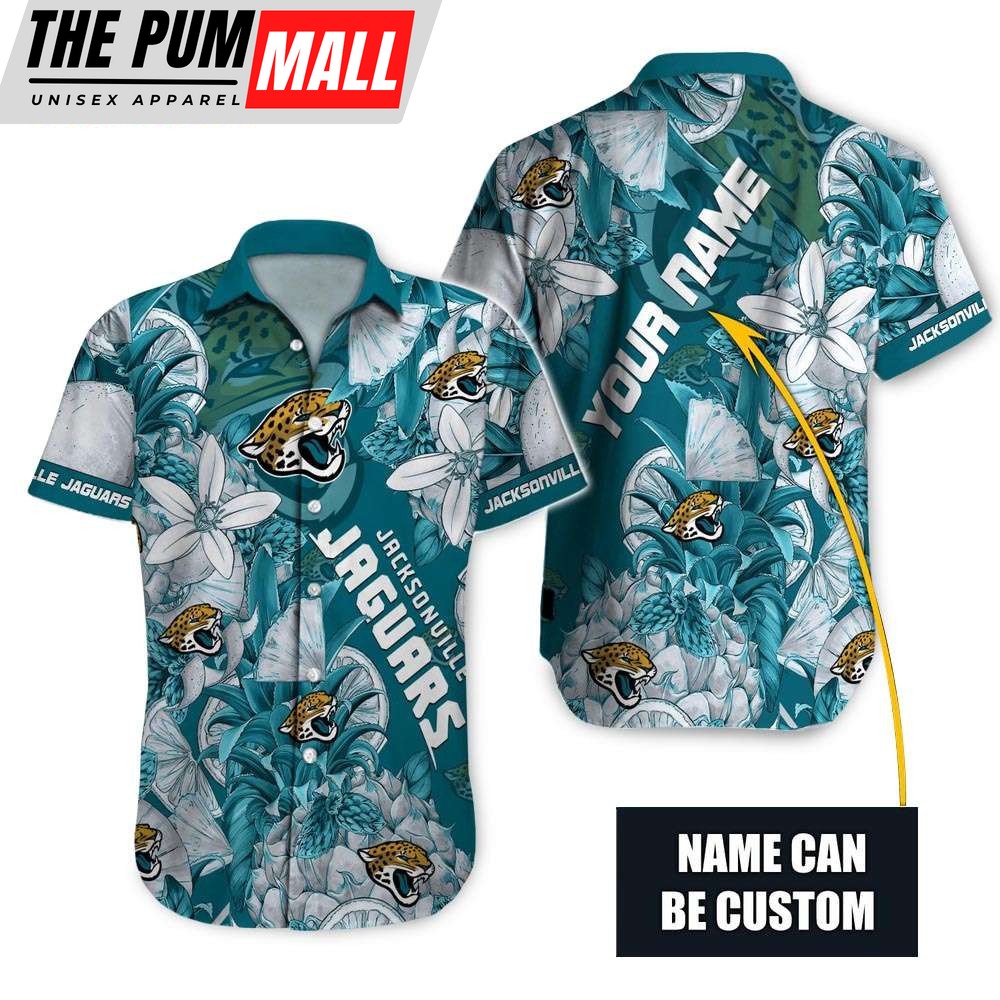 Tropical Jacksonville Jaguars Personalized Hawaiian Shirt