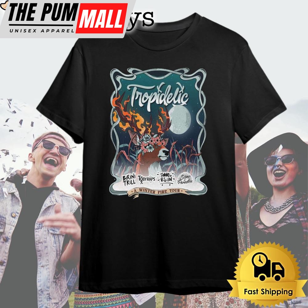 Tropidelic Tour A Winter Fire 2025 T Shirt