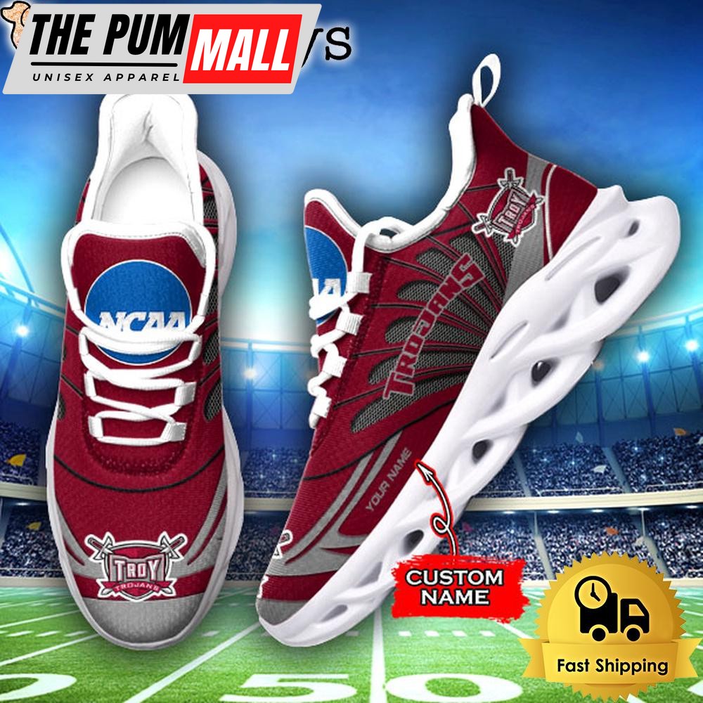 Troy Trojans NCAA Custom Max Soul Shoes Sneakers
