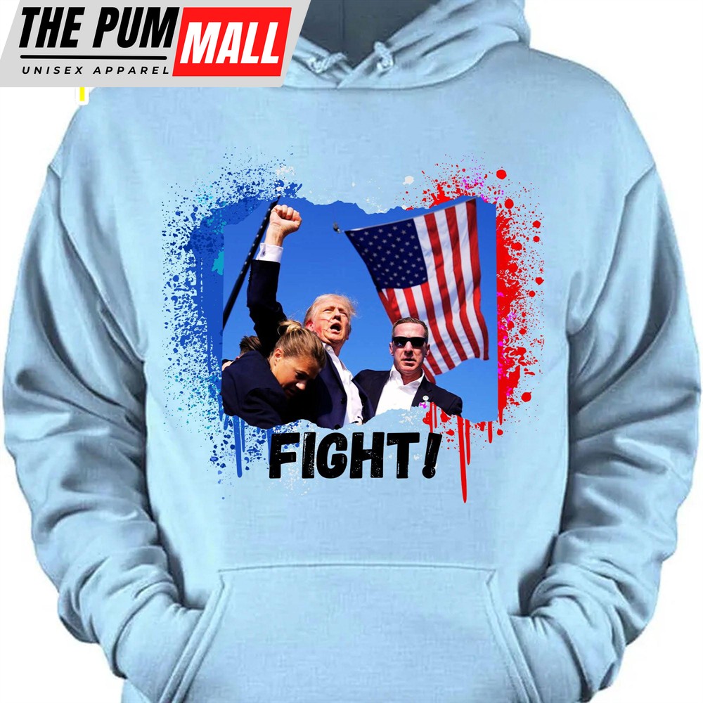 Trump Fight 2024 Shirt Pennsylvania Rally, Shirt Bright