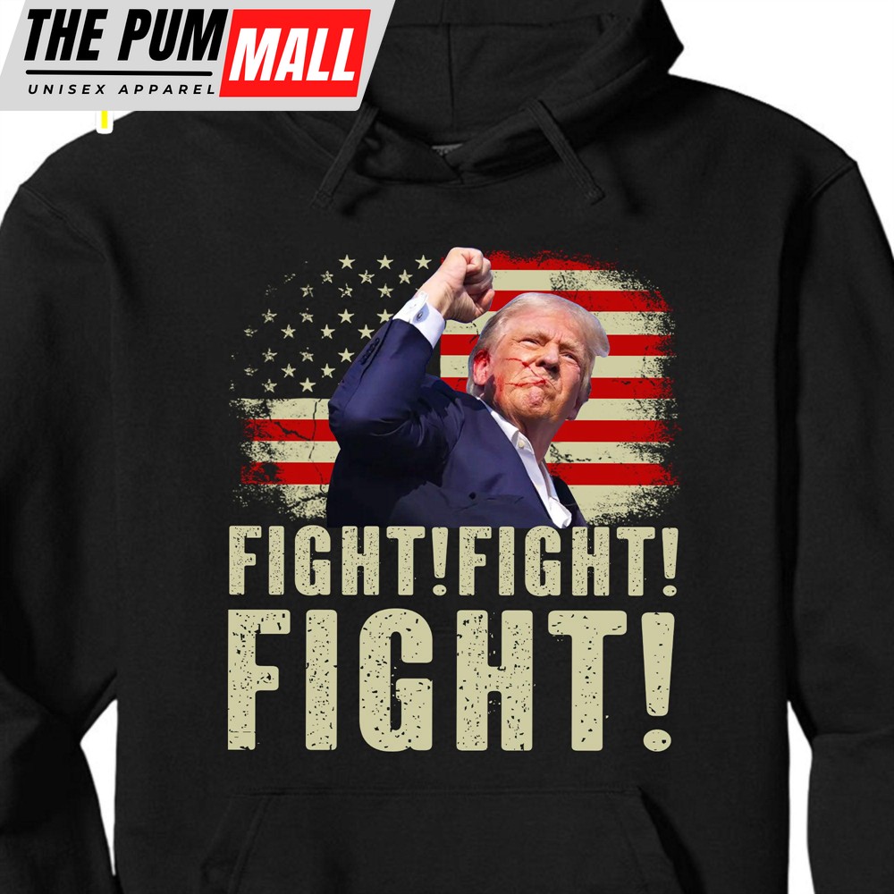 Trump Fight Fight Fight Shirt Republican Shirt Trump 2024 Shirt Trump Supporters Shirt Dark