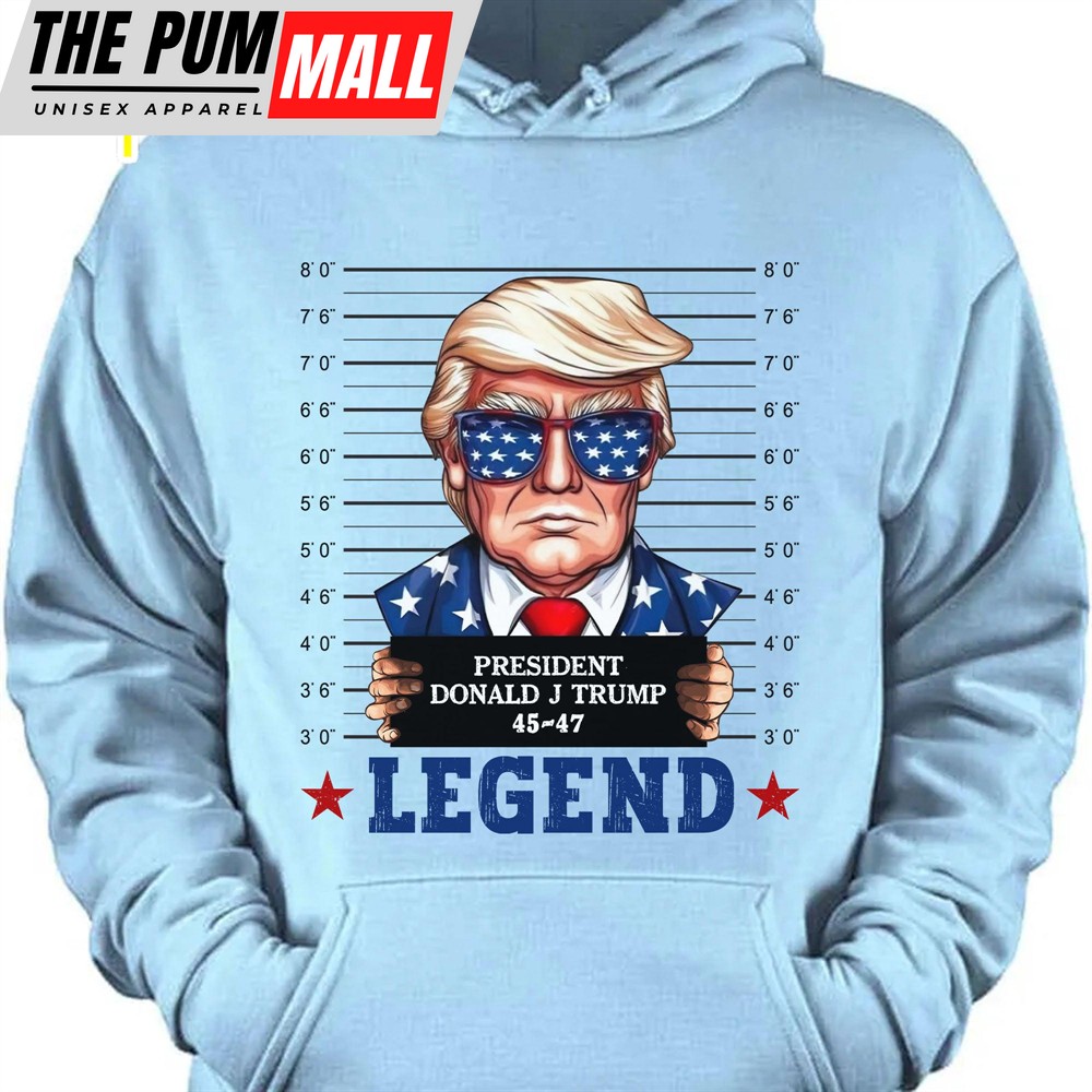 Trump Mugshot Legend Shirt Trump 2024 Shirt Trump Supporters Tee Donald Trump Shirt Bright