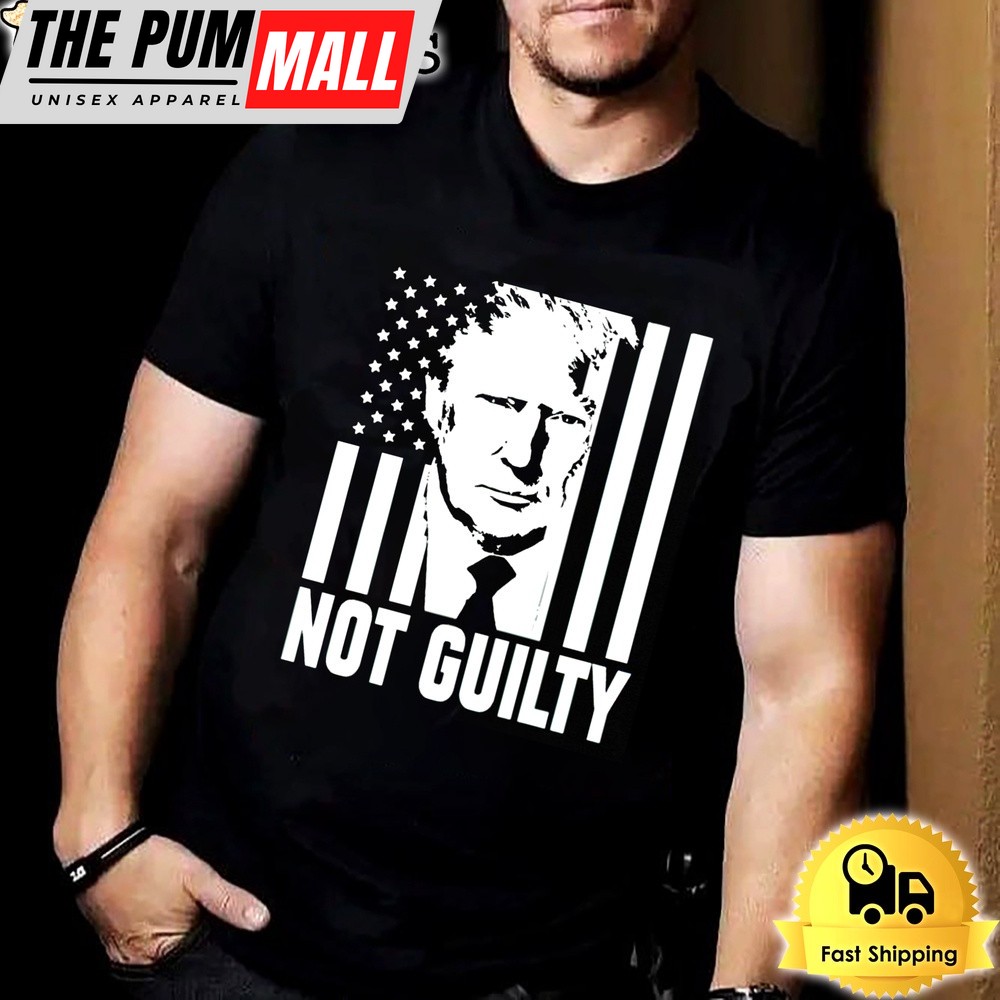 Trump Not Guilty Flag T-shirt