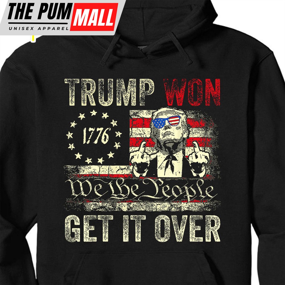 Trump We Won, Funny Trump Winning Election Shirt, Trump 47th President Shirt Dark