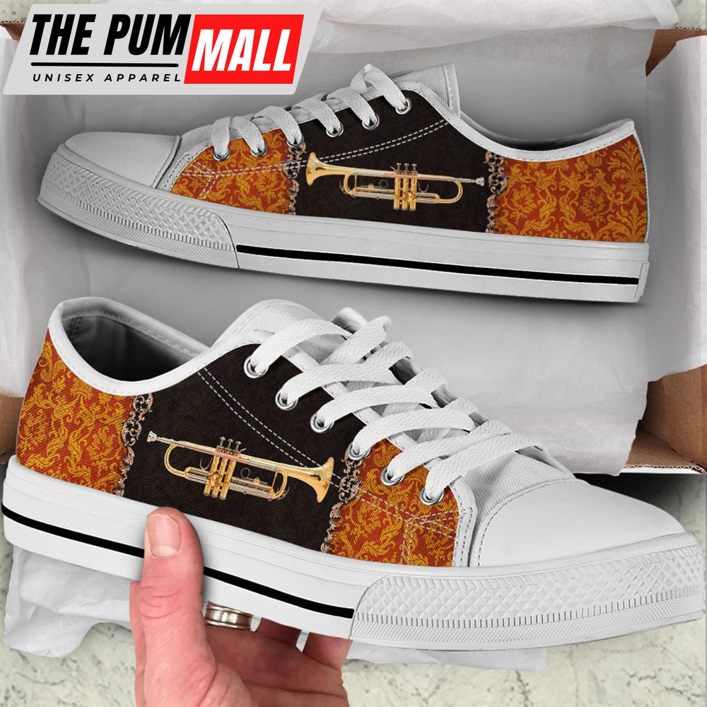 trumpet-decorate-vintage-low-top-music-shoes-fashionable-low-top-casual-shoes-34efldau Trumpet Decorate Vintage Low Top Music Shoes – Fashionable Low Top Casual Shoes Gift For Adults