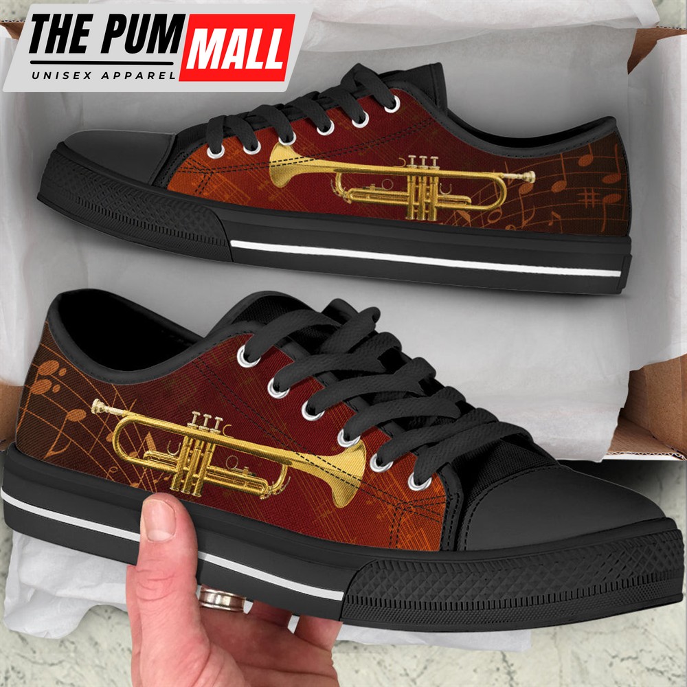 Trumpet Music Bg Low Top Music Shoes – Fashionable Low Top Casual Shoes Gift For Adults