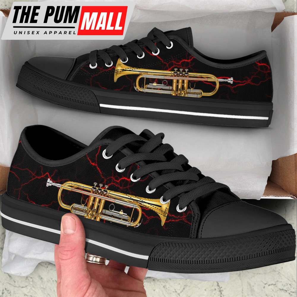 Trumpet Red Thunder Low Top Music Shoes – Fashionable Low Top Casual Shoes Gift For Adults