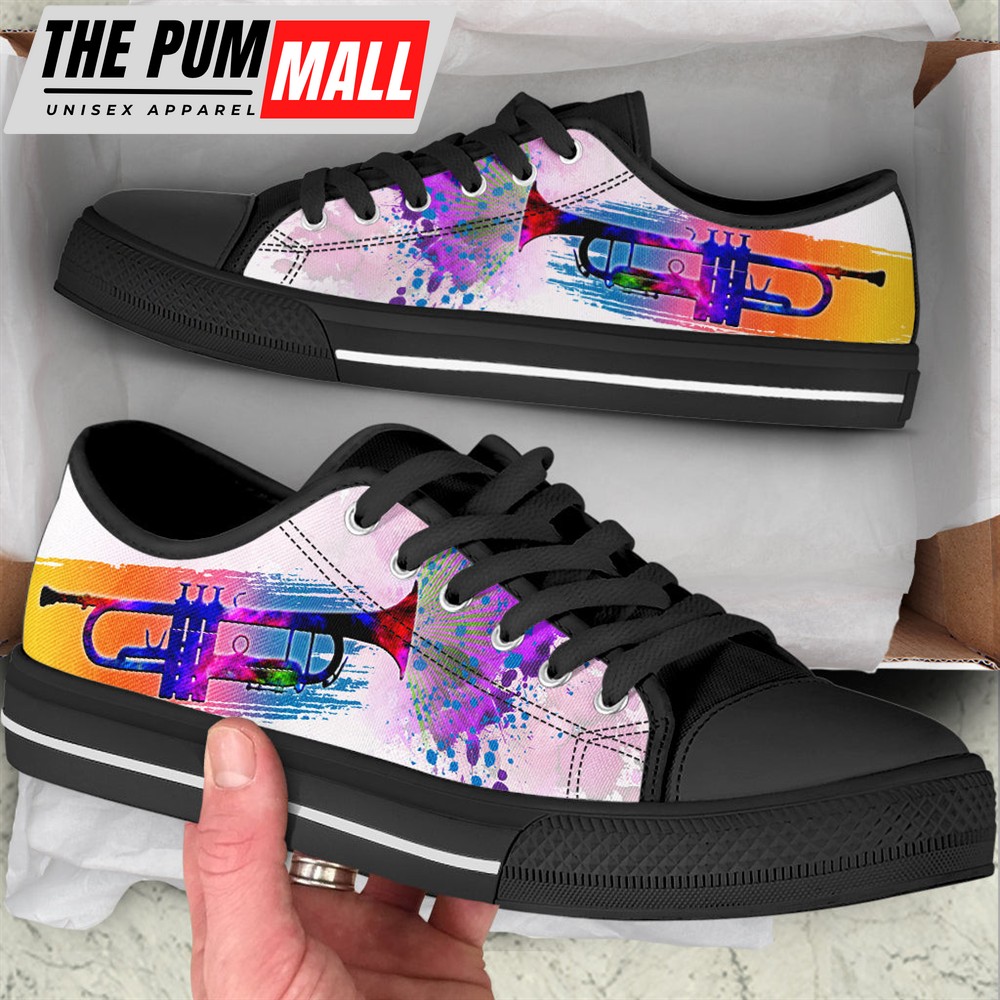 trumpet-splash-watercolor-low-top-music-shoes-fashionable-low-top-casual-shoes-rcd0xgyq Trumpet Splash Watercolor Low Top Music Shoes – Fashionable Low Top Casual Shoes Gift For Adults