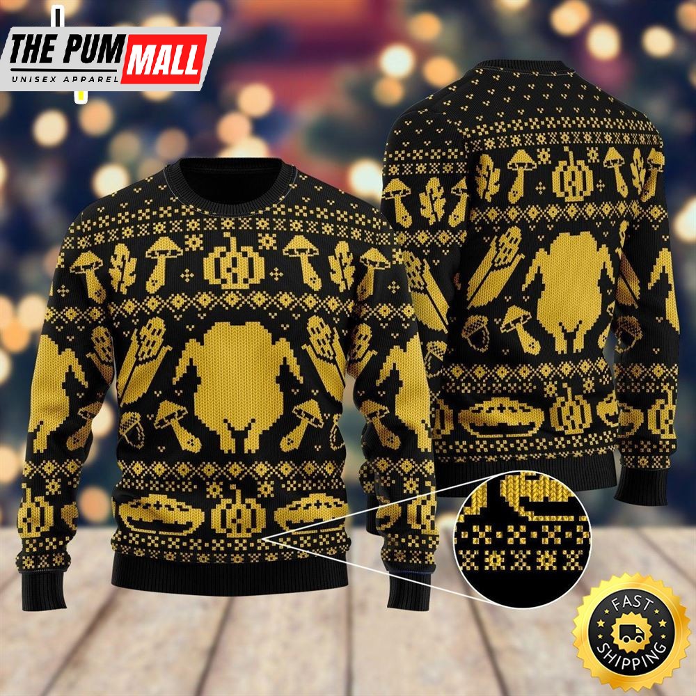 Turkey Thanksgiving Christmas Sweater For Men & Women