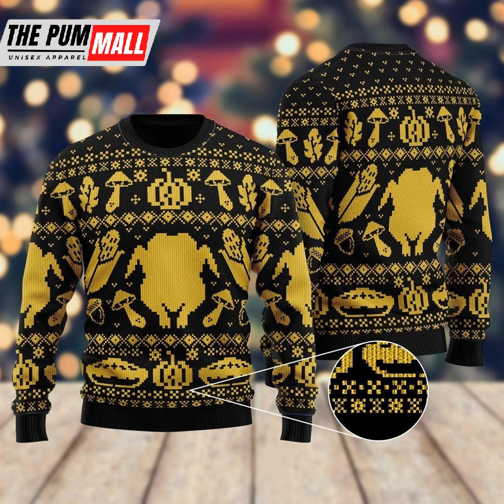 Turkey Thanksgiving Christmas Sweater For Men & Women Adult