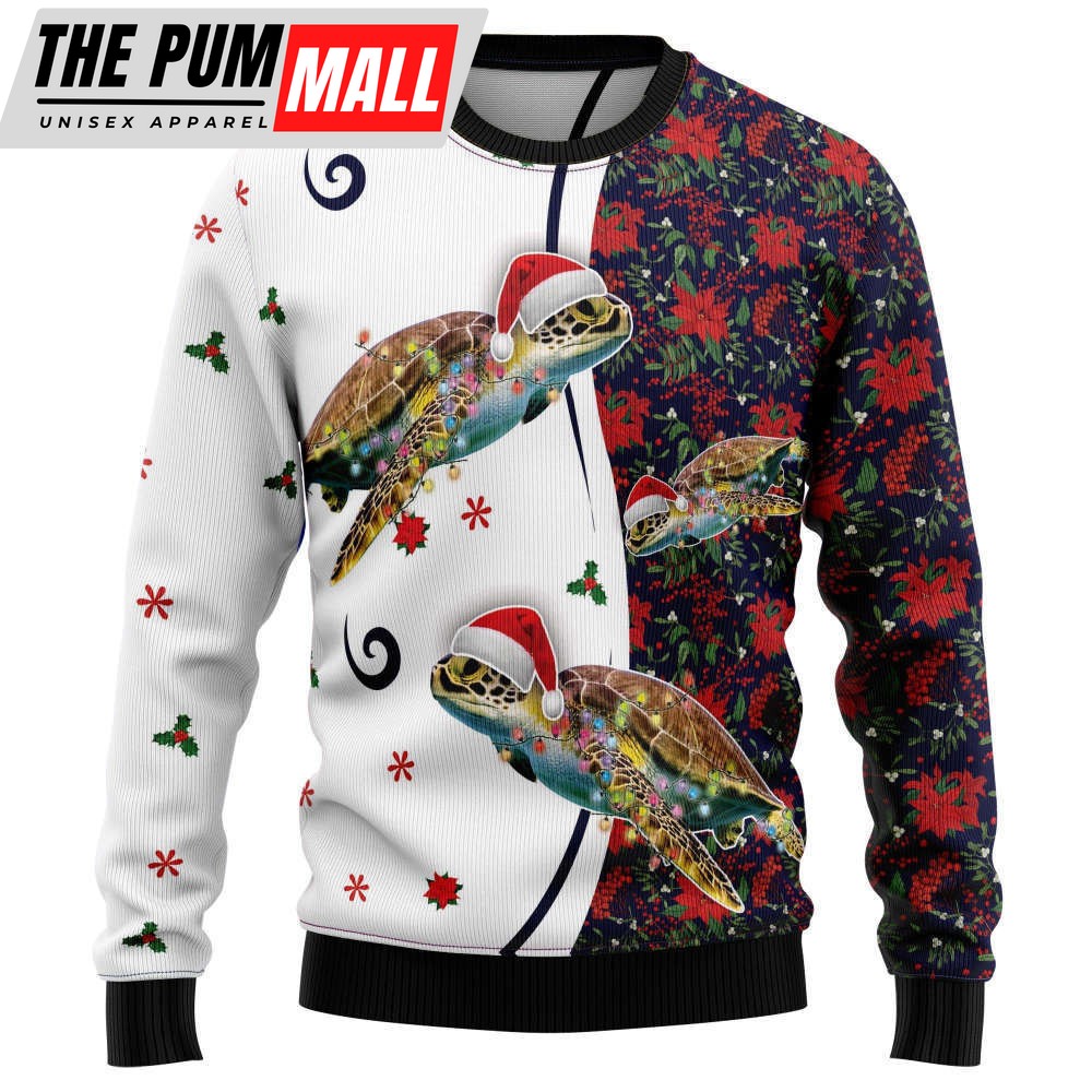 Turtle Christmas Light T3010 Ugly Christmas Sweater – Gift For Christmas