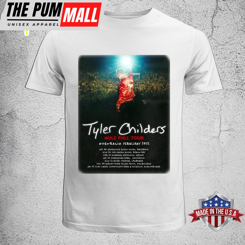 Tyler Childers Mule Pull 2025 Australia Tour Poster Unisex T-Shirt