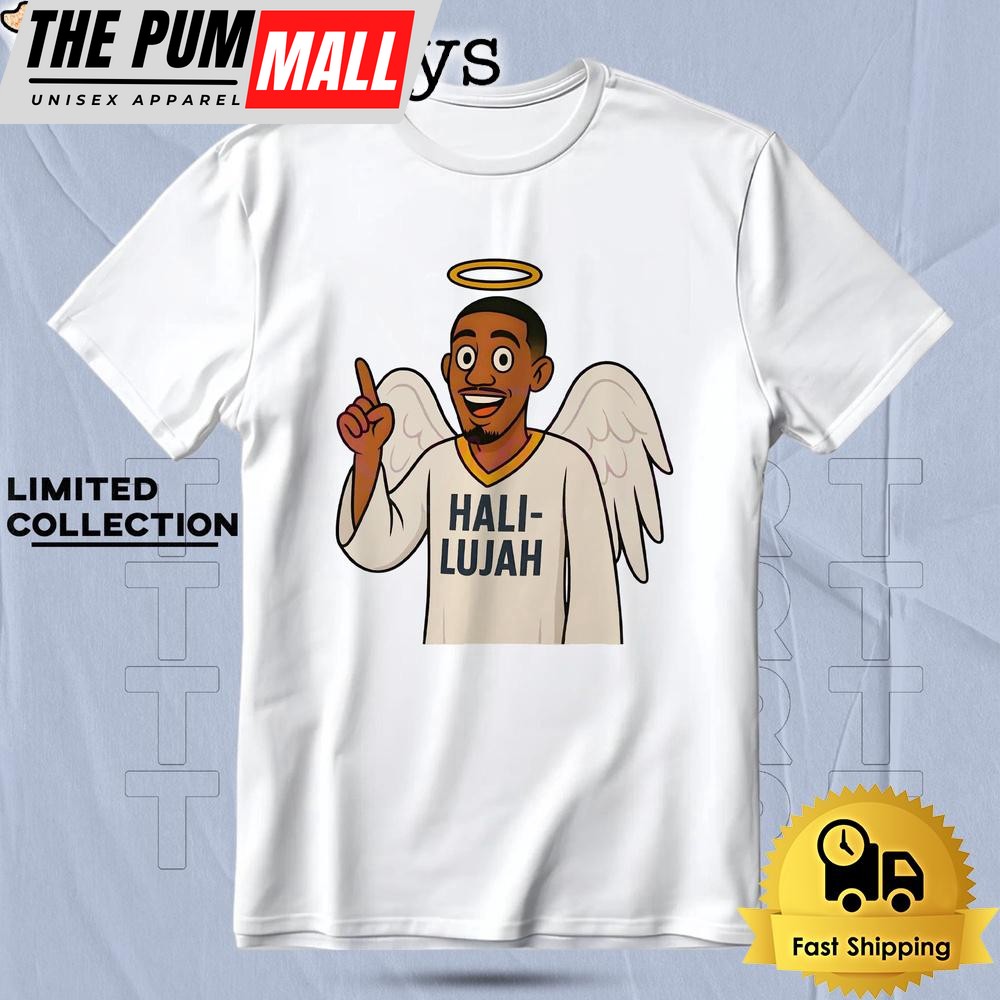 Tyrese Haliburton Hali Lujah Angel Meme Indiana Pacers Cartoon T Shirt