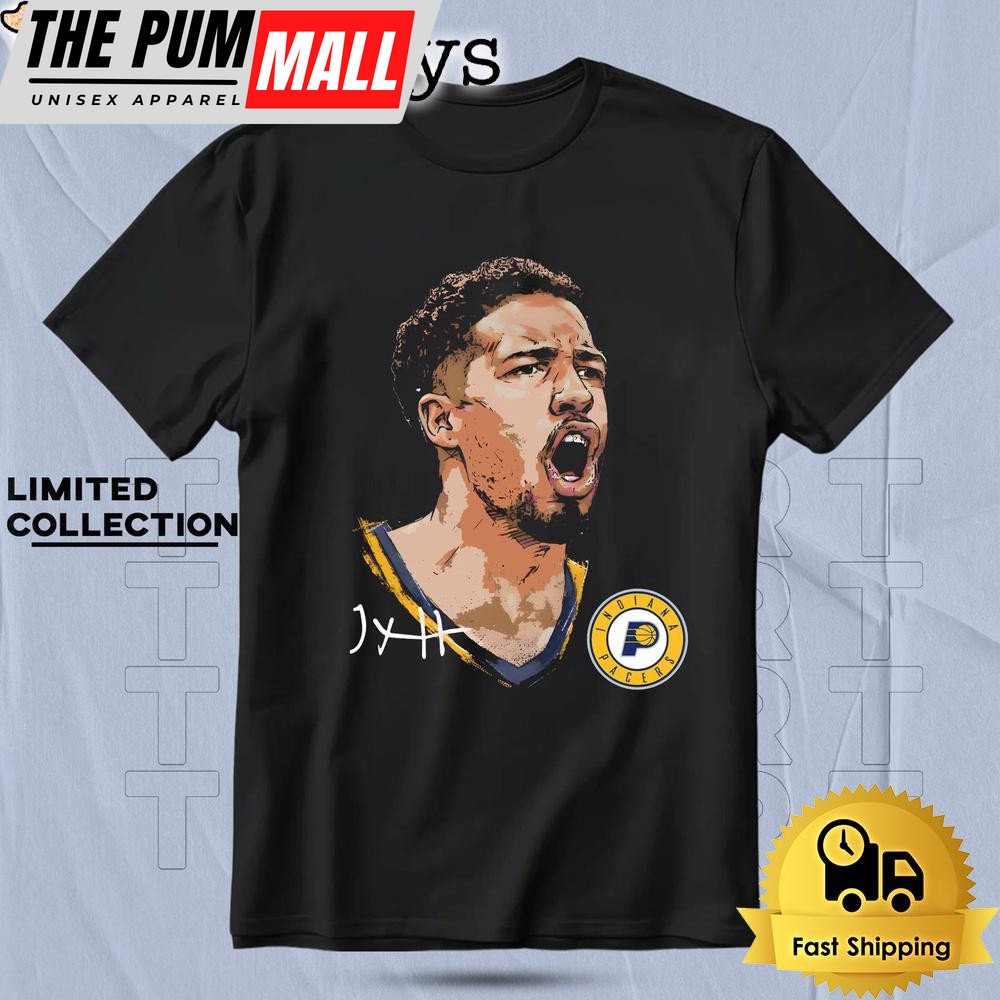 Tyrese Haliburton Indiana Pacers Portrait T Shirt