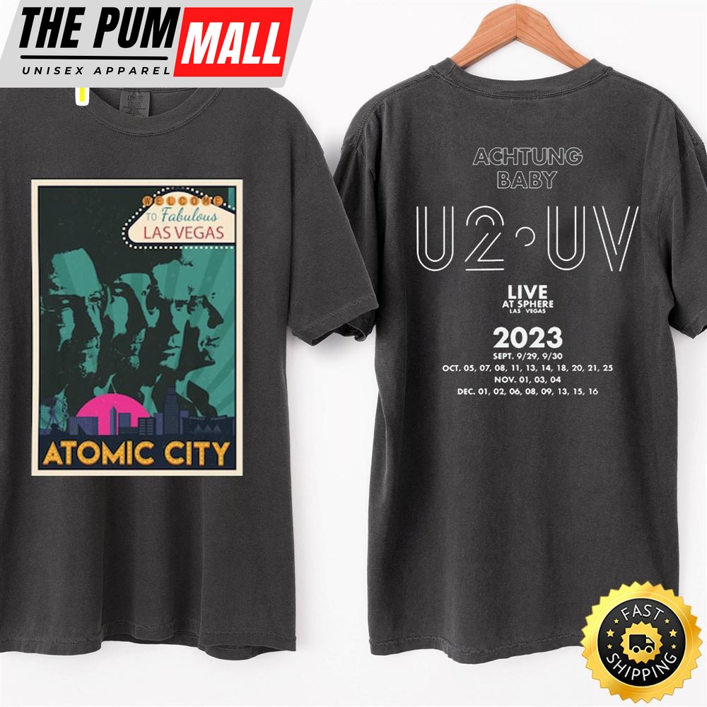 U2 Band Tour 2023 Shirt, U2 Las Vegas Sphere Tshirt