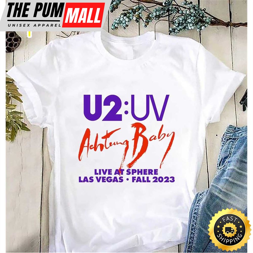 U2 Uv Achtung Baby Live At Sphere 2025 Tour Shirt