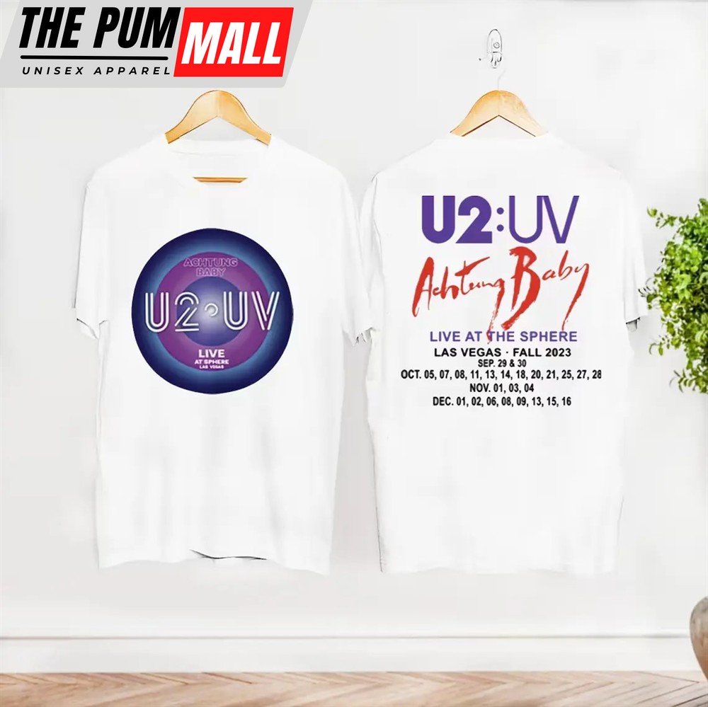 U2 Uv Achtung Baby Live At Sphere Tour 2023 T-Shirt