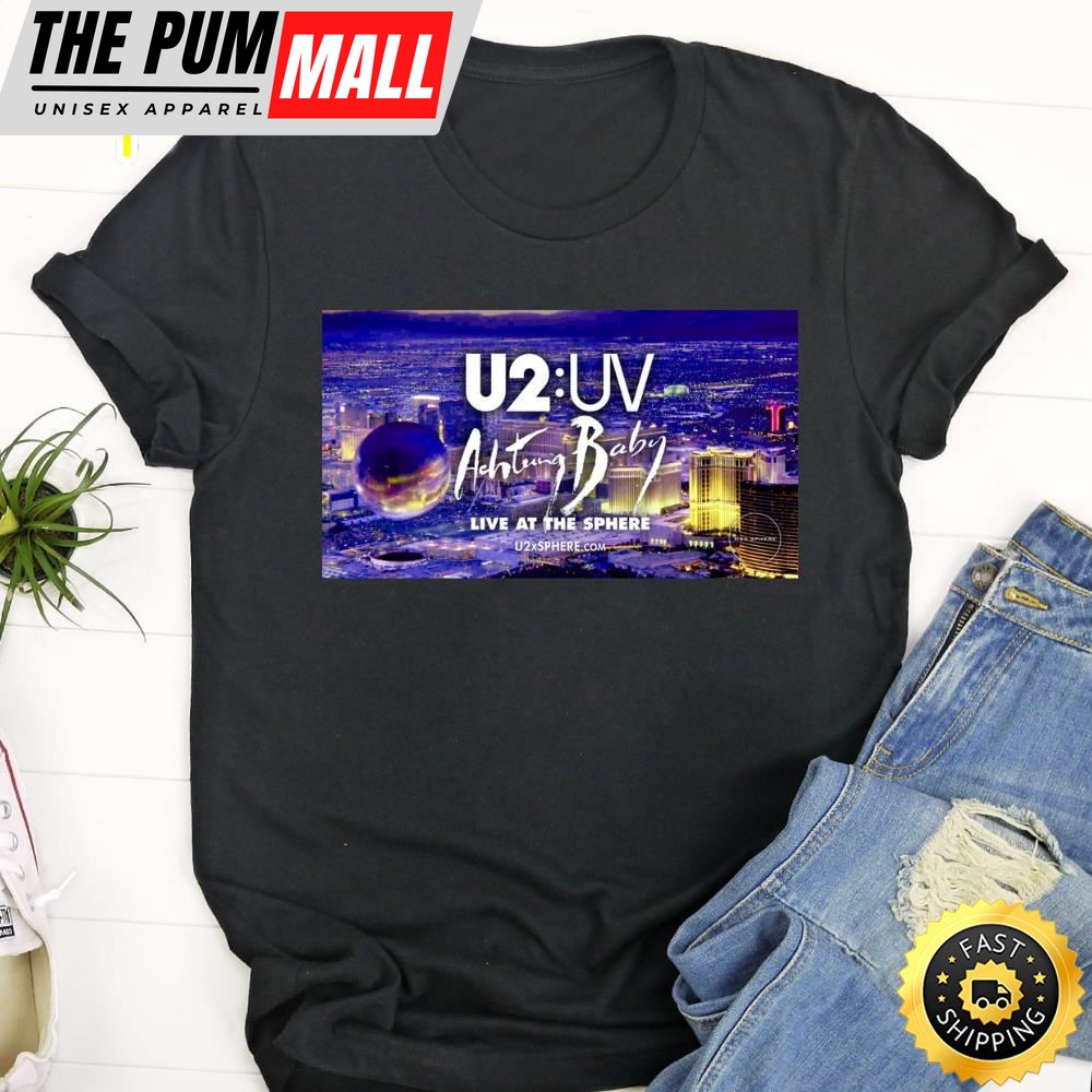 U2 Uv Achtung Baby Live At The Sphere Tour 2025 Unisex Shirt