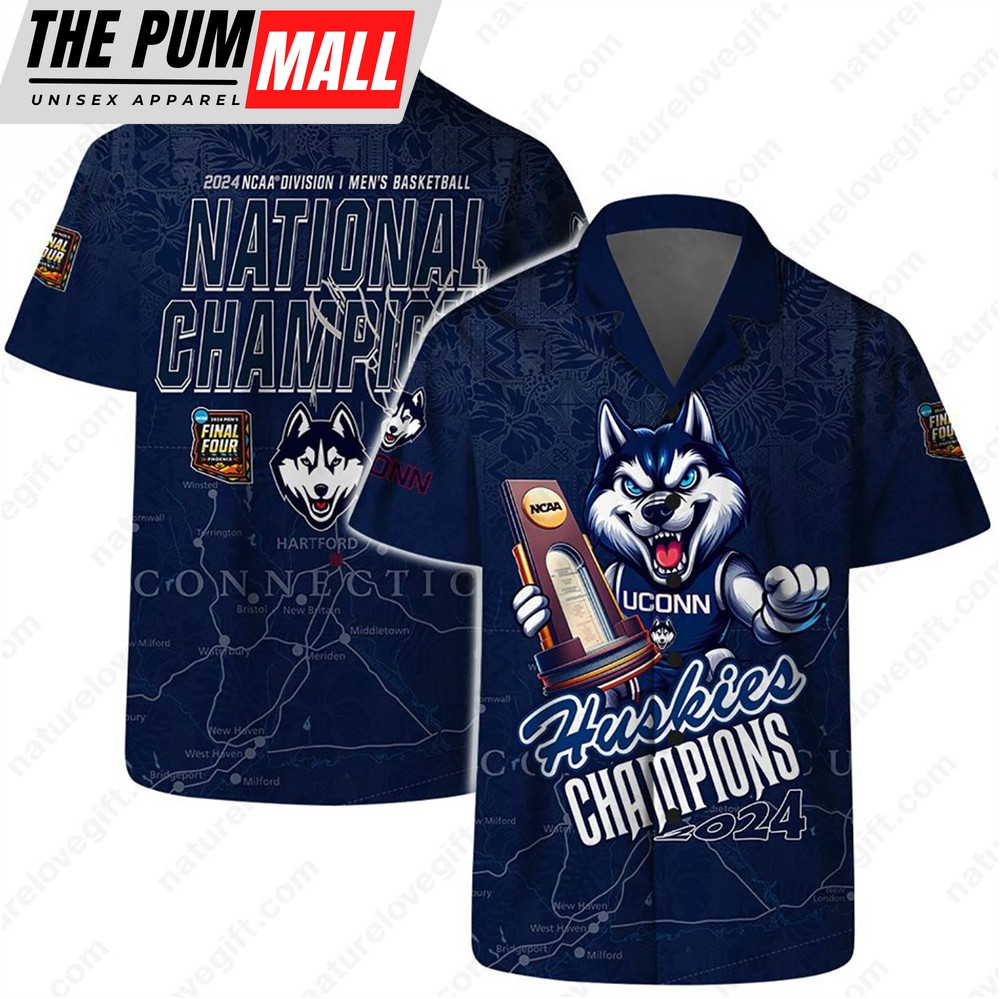 Uconn Huskies National Champions NCAA Basketball Hawaiian Shirt