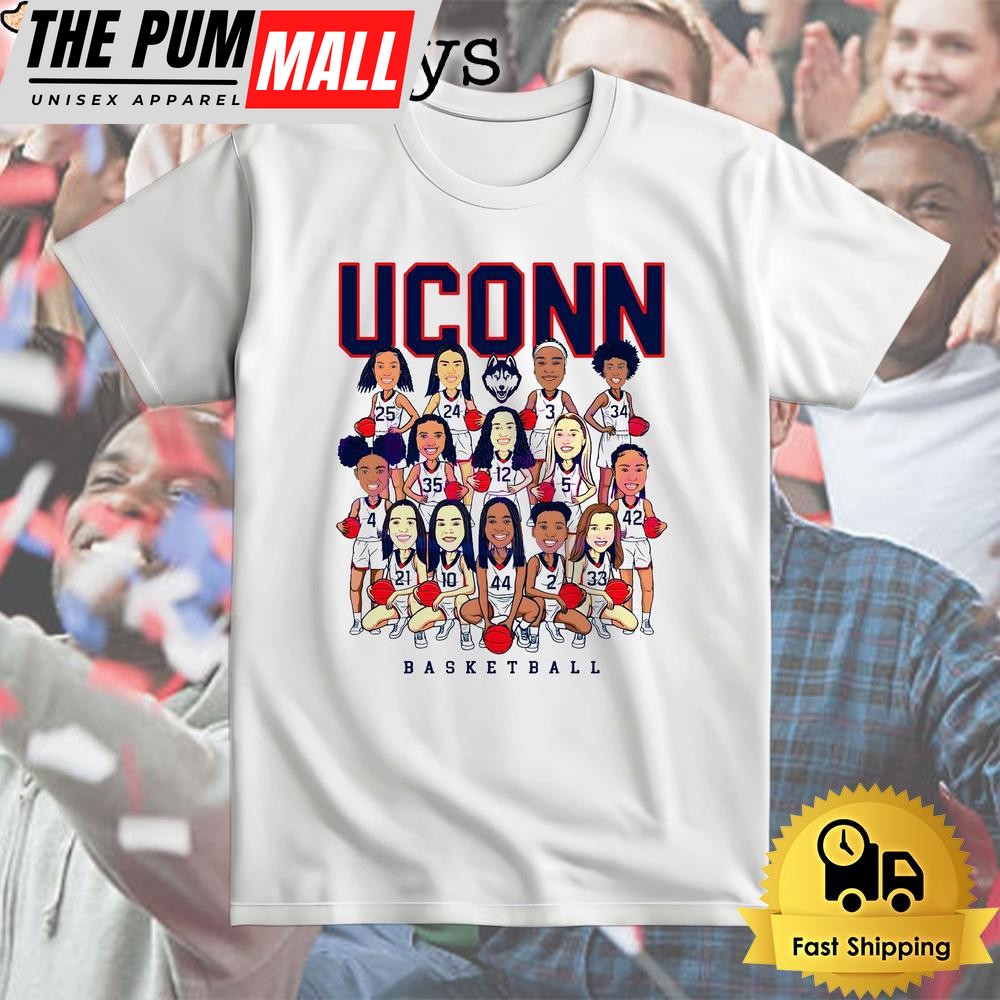 Uconn Huskies Womens Basketball Players Team T Shirt