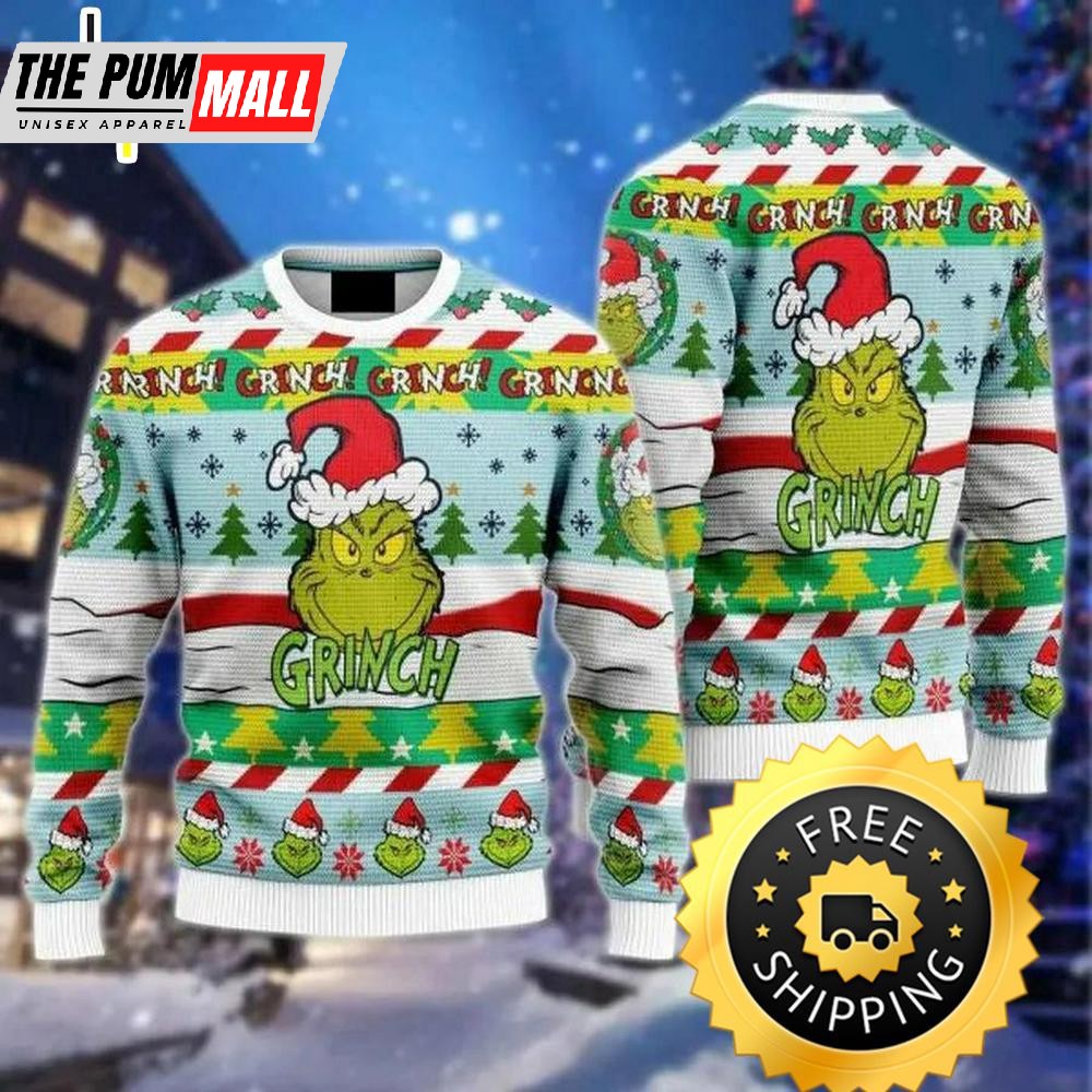 ugly-grinch-christmas-sweater-santa-hat-funny-christmas-grinch-sweater-grinch-iexi69gn Ugly Grinch Christmas Sweater Santa Hat Funny, Christmas Grinch Sweater, Grinch Holiday Sweater