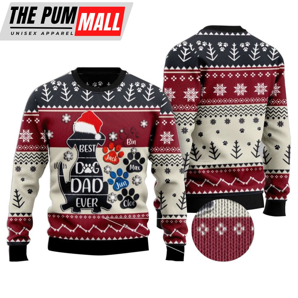 Ultimate Dog Dad Christmas Ugly Sweater – Best Gift for Pet Lovers!