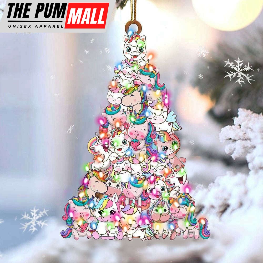 Unicorn Christmas Ornament Cute Unicorn Christmas Tree Ornament Decorations Hanging Xmas Tree Limited Edition