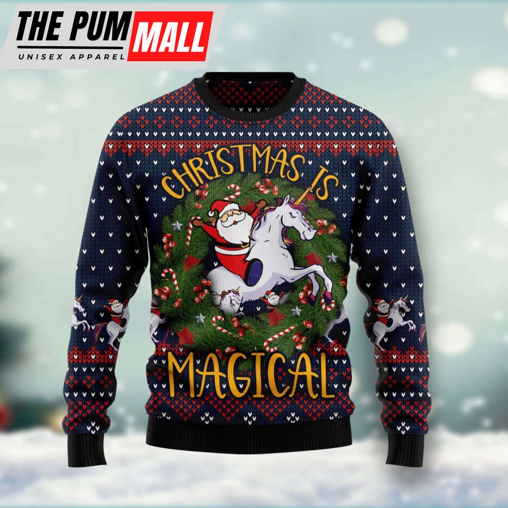 Unicorn Christmas Sweater – Magical HT041102 Perfect Christmas Gift