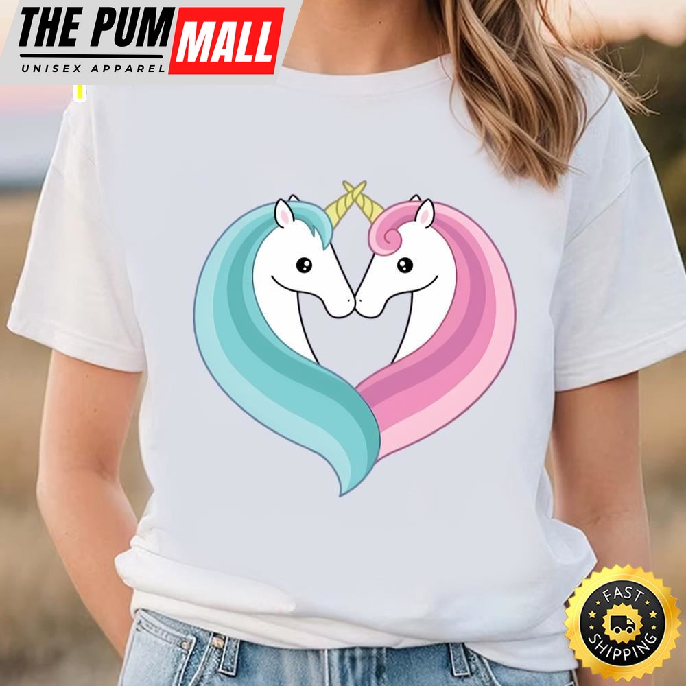 Unicorn Heart Valentine T-shirt