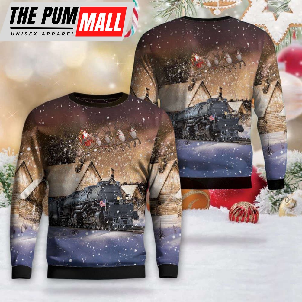 Union Pacific Railroad Big Boy No. 4014 Steam Christmas Sweater – Gift For Christmas Day