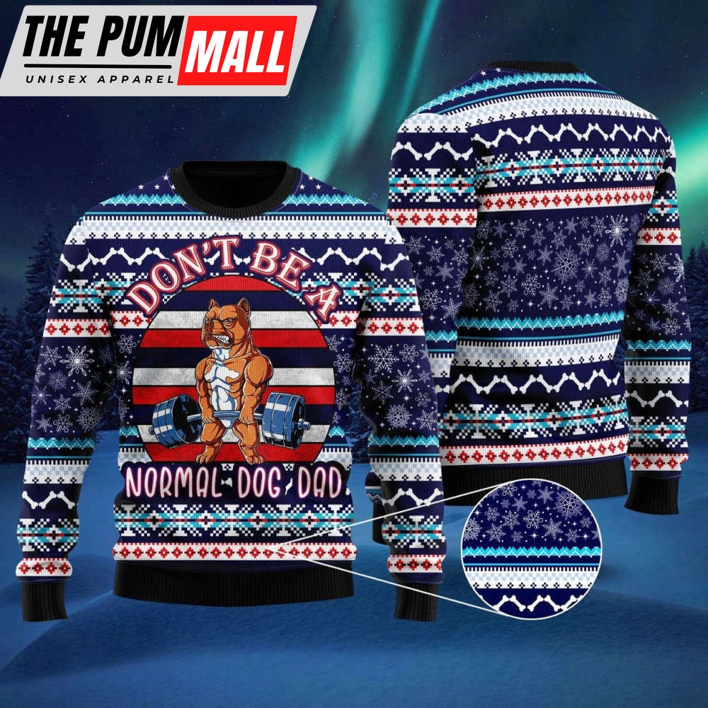 Unique Dog Dad Ugly Christmas Sweater – Stand Out with Style!