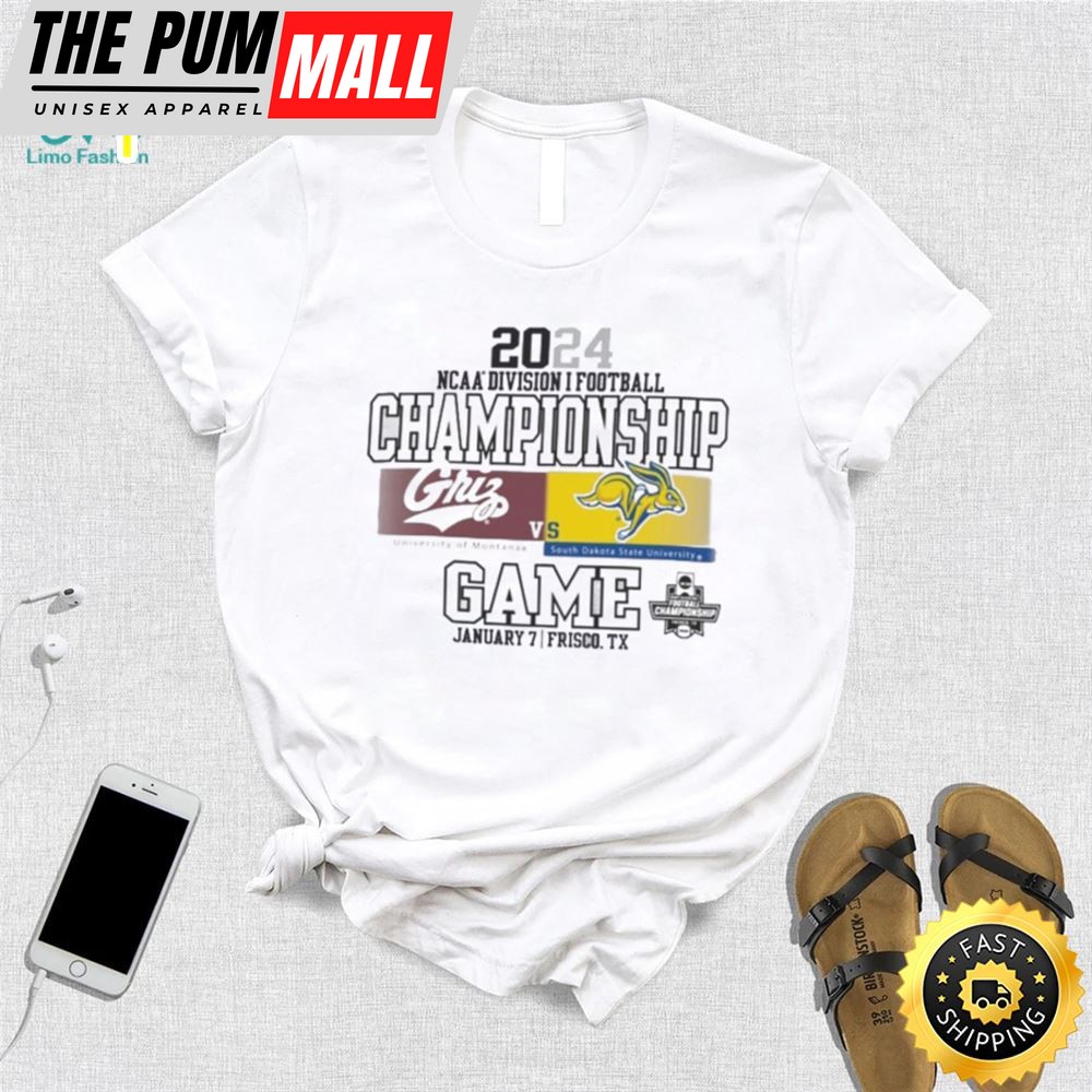 University Of Montana Vs South Dakota State University 2025 Ncaa Di Football Championship Game Shirt