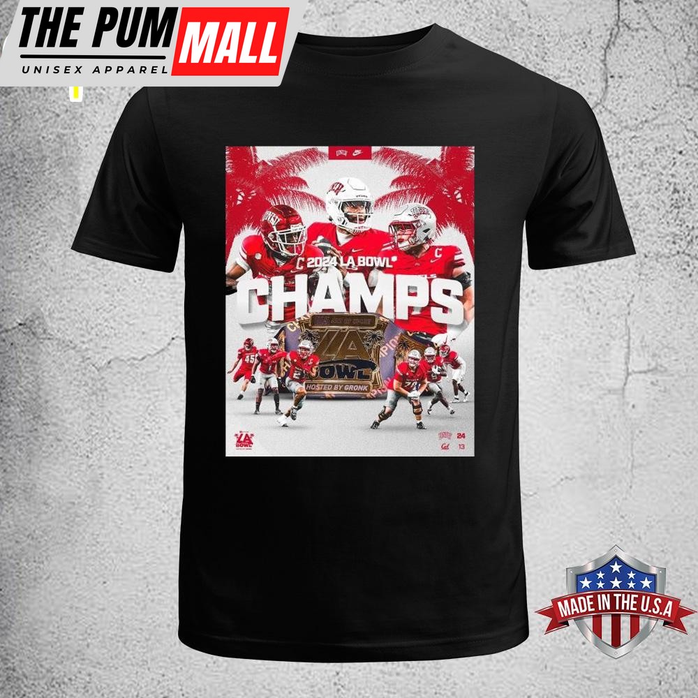 UNLV Rebels Are Champions Of The 2024 LA Bowl NCAA Unisex T-Shirt