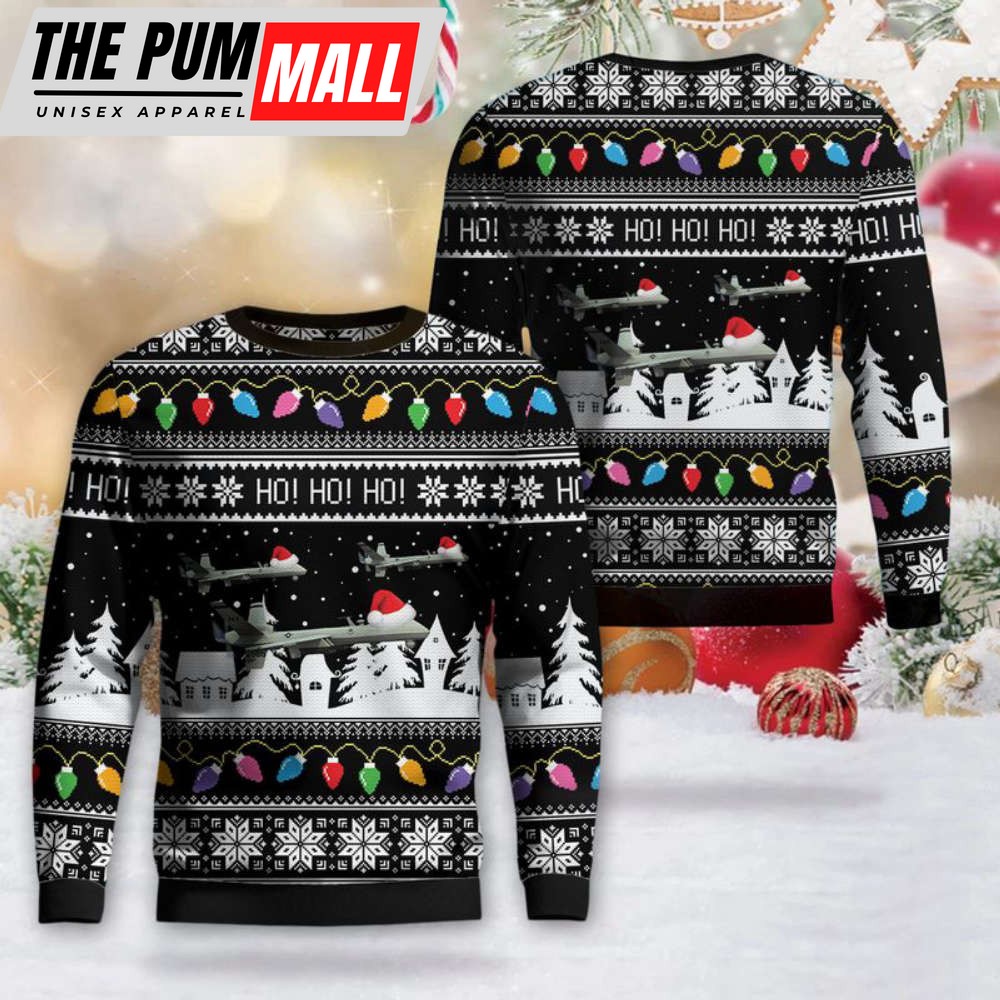US Air Force General Atomics MQ-9 Reaper Christmas Sweater Gift For Christmas