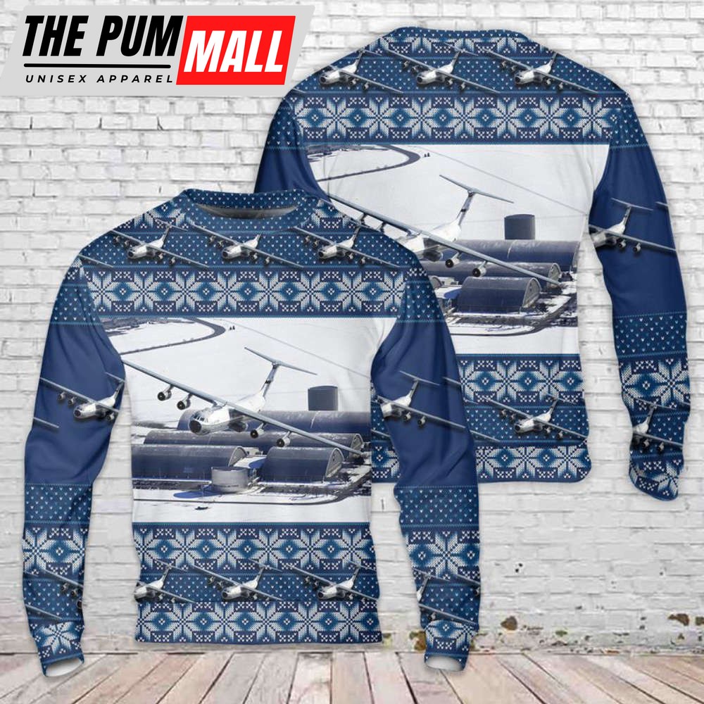 US Air Force Hanoi Taxi (Lockheed C-141 Starlifter) Christmas Sweater 3D Gift For Christmas