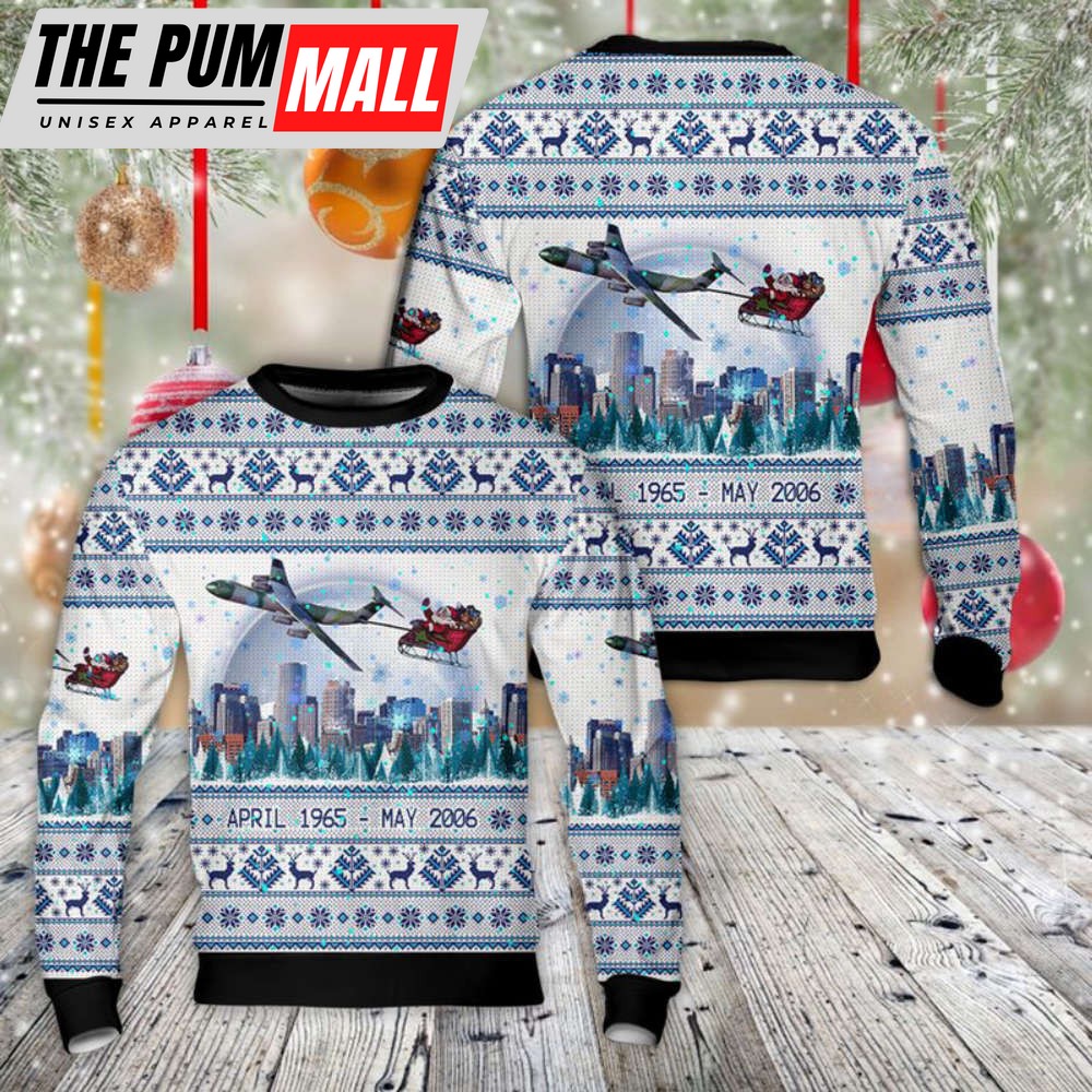 US Air Force Lockheed C-141 Starlifter Christmas Sweater Gìt For Christmas